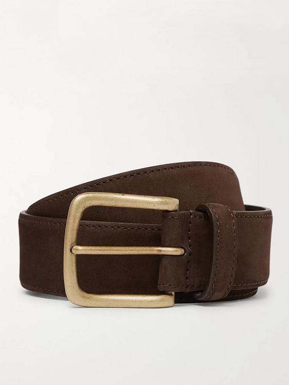 Dark brown belt from Anderson & Sheppard