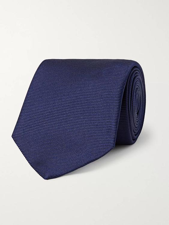 Dark blue tie from Turnbull & Asser