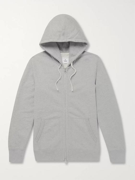 Grey hooded sweatshirt from Reigning Champ