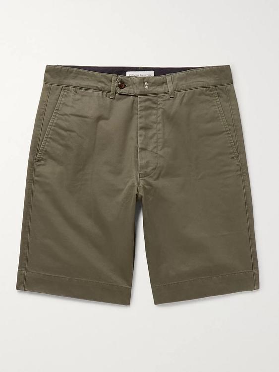 Dark green chino shorts from Officine Générale