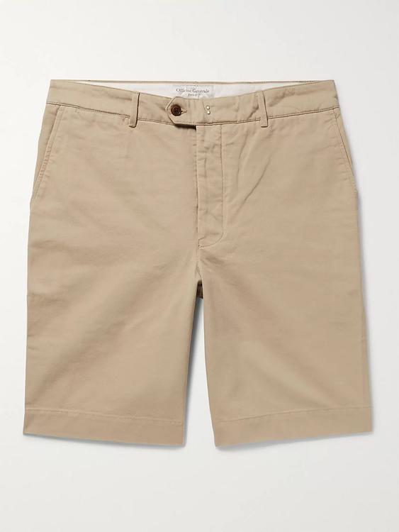 Taupe chino shorts from Officine Générale