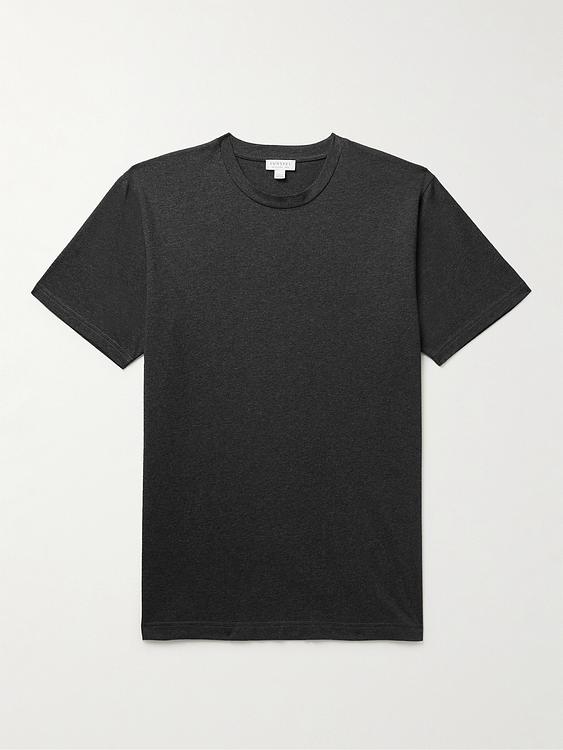 Black t-shirt from Sunspel