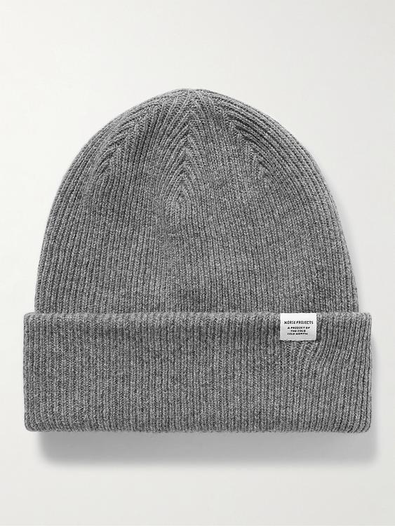 Grey beanie from Norse Projects