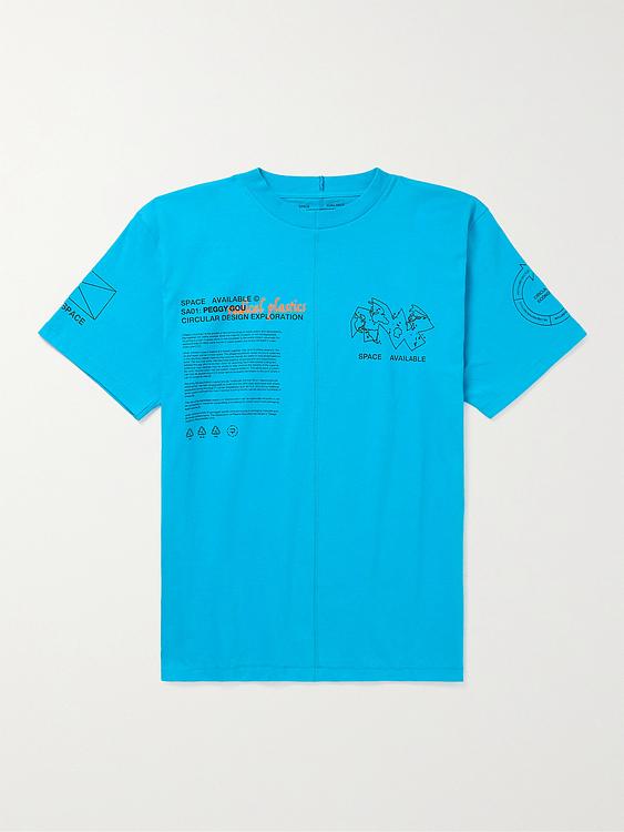 Print blue t-shirt from Space Available