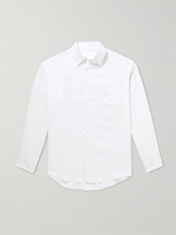 White casual shirt from Anderson & Sheppard