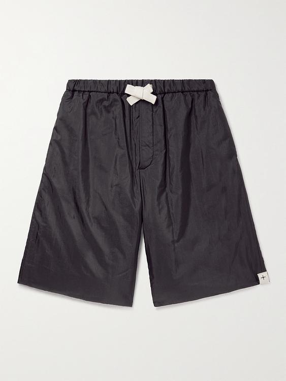 Dark grey drawstring shorts from Jil Sander