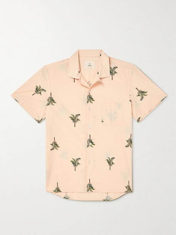 Peach short sleeve shirt from La Paz