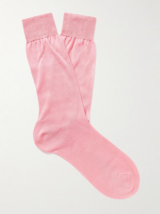 Light pink socks from Anderson & Sheppard