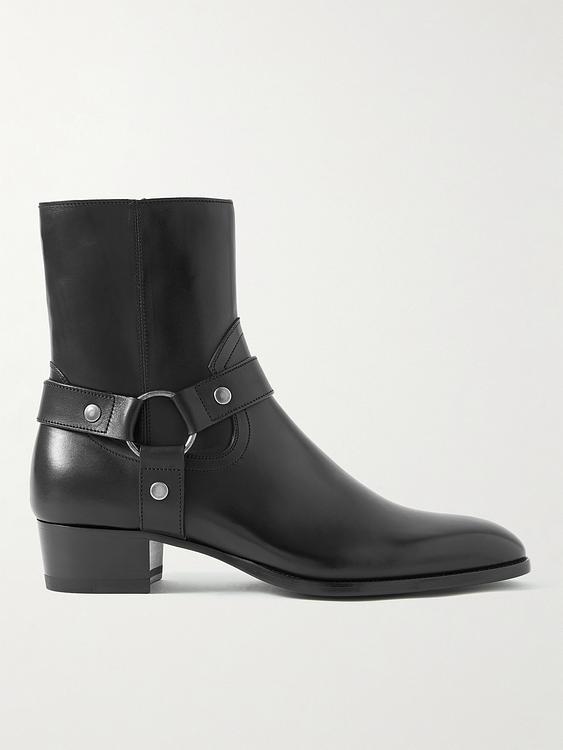 Dark grey boots from Saint Laurent
