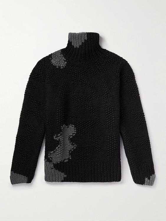 Black turtleneck from Zegna