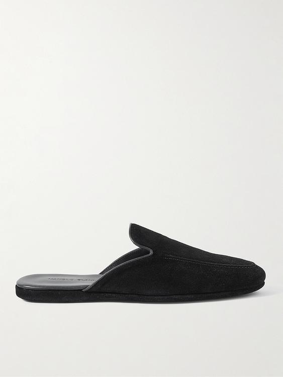 Black slippers from Manolo Blahnik