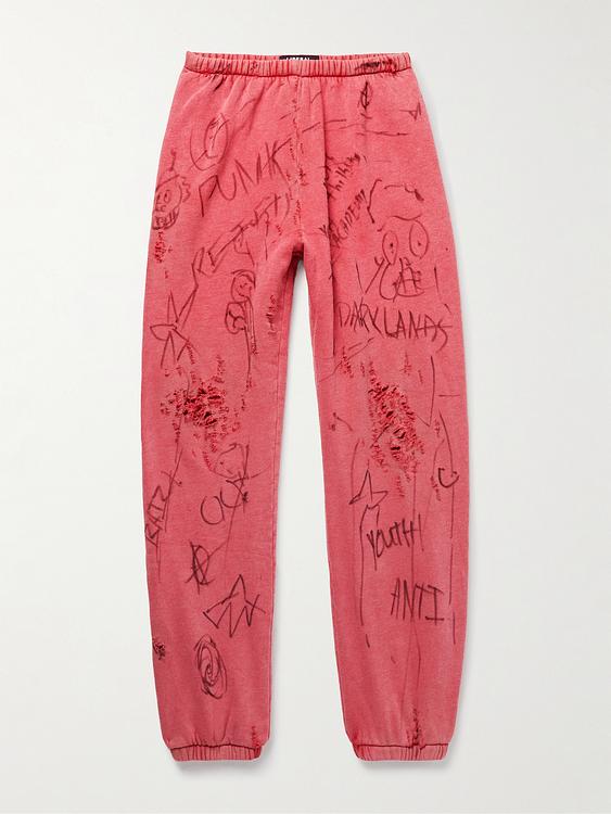 Red sweatpants from Liberal Youth Ministry