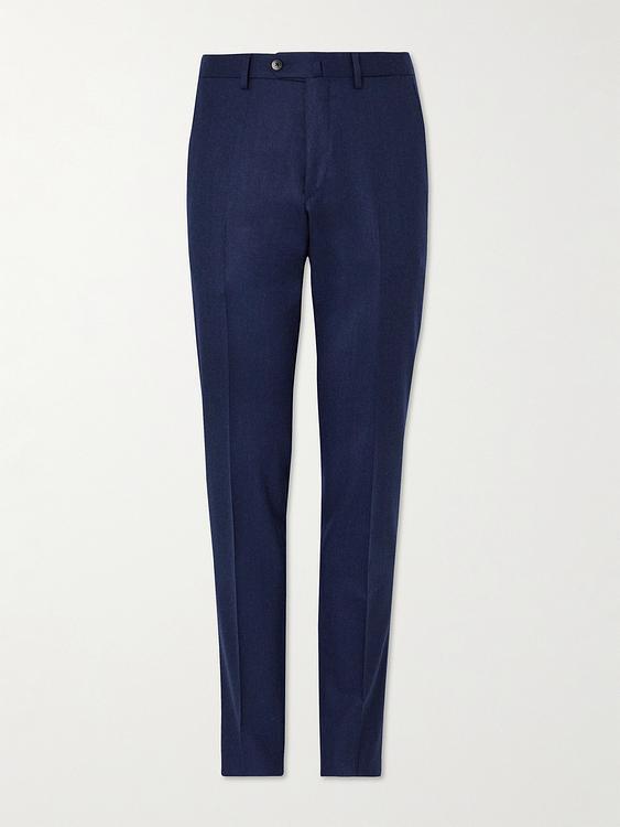 Dark blue suit trousers from Caruso