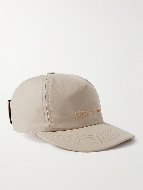 Print beige cap from Fear Of God