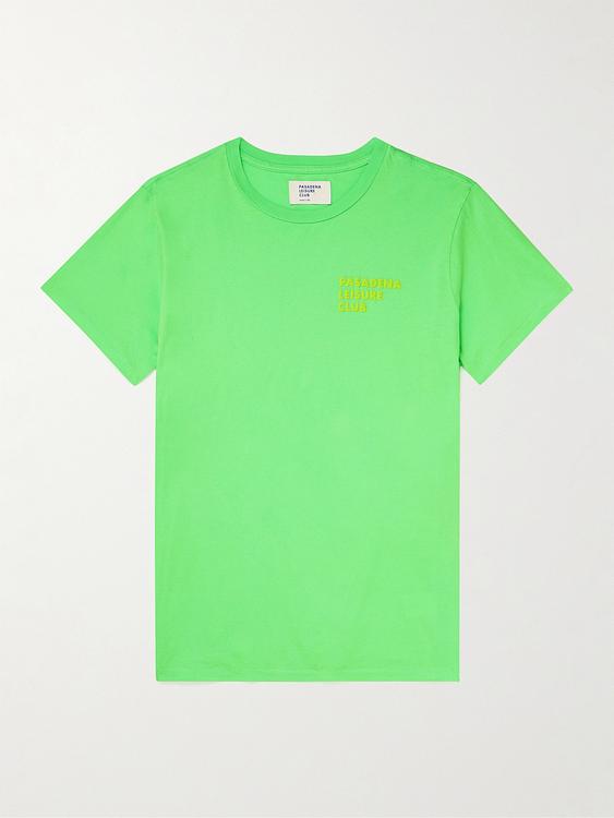 Light green t-shirt from Pasadena Leisure Club