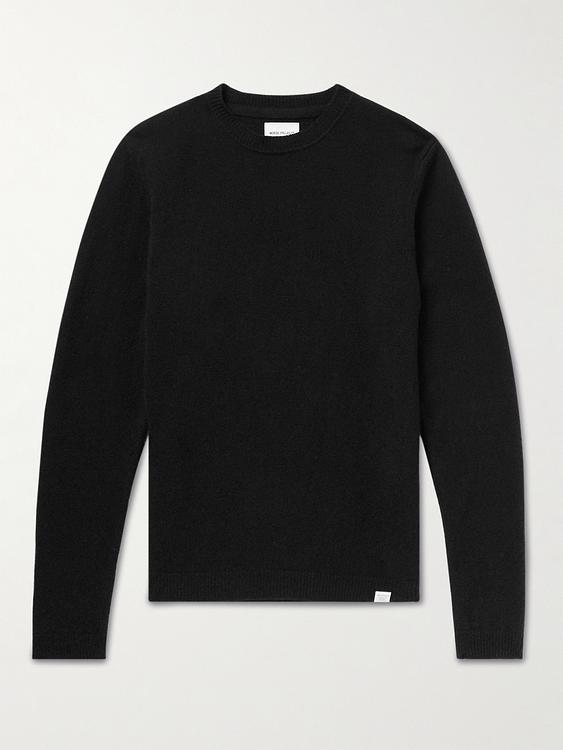 Black sweater from Norse Projects