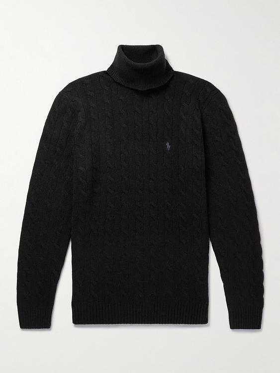 Black turtleneck from Polo Ralph Lauren