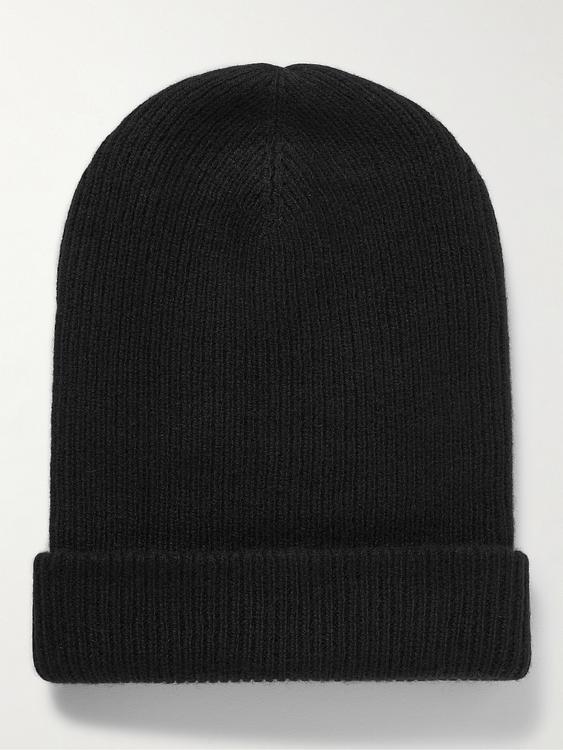 Black beanie from The Elder Statesman