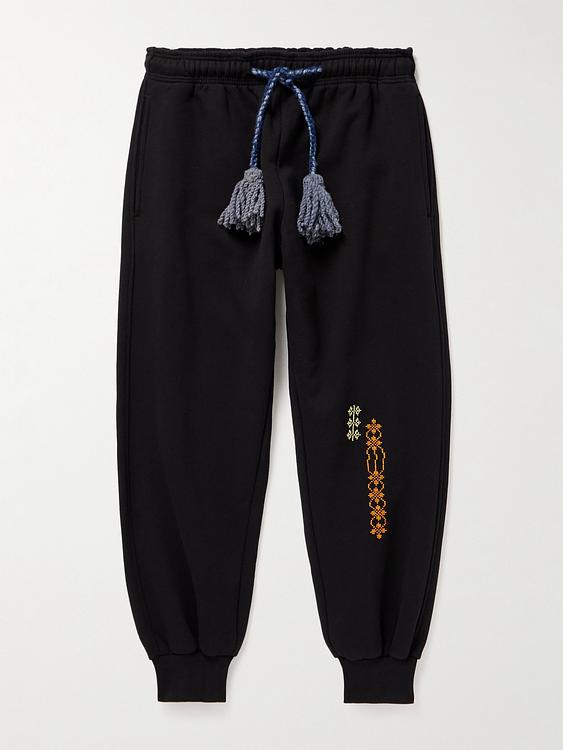 Print black sweatpants from Adish