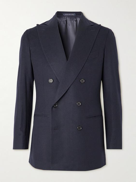 Black double-breasted blazer from Saman Amel