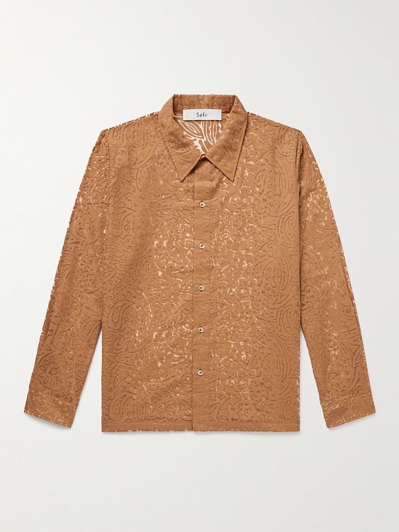 Brown casual shirt from Séfr