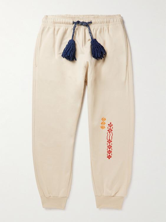 Print beige sweatpants from Adish