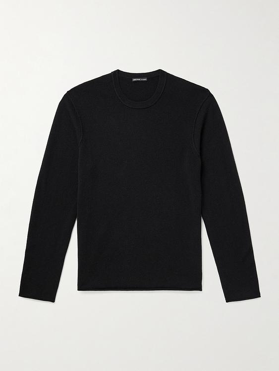 Black cashmere sweater from James Perse