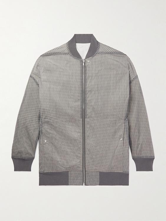 Grey bomber jacket from Rick Owens