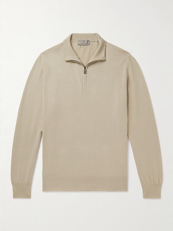 Beige half-zip from Canali