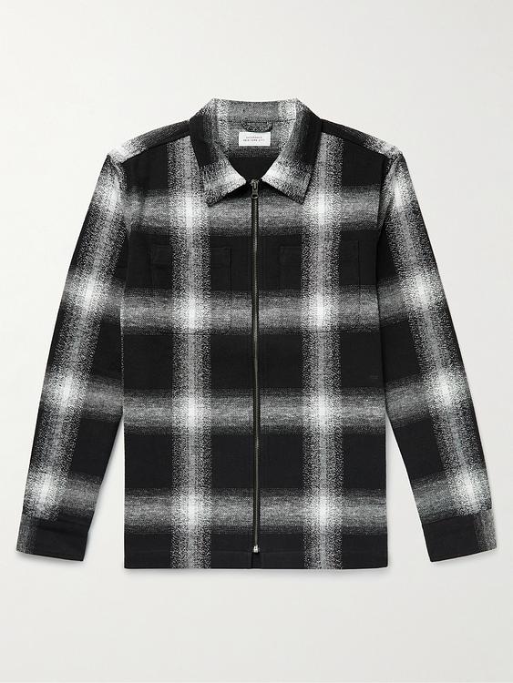 Checkered black overshirt from Saturdays Nyc