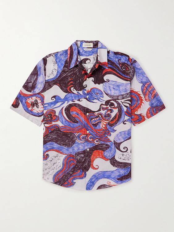 Multicolor short sleeve shirt from Lemaire