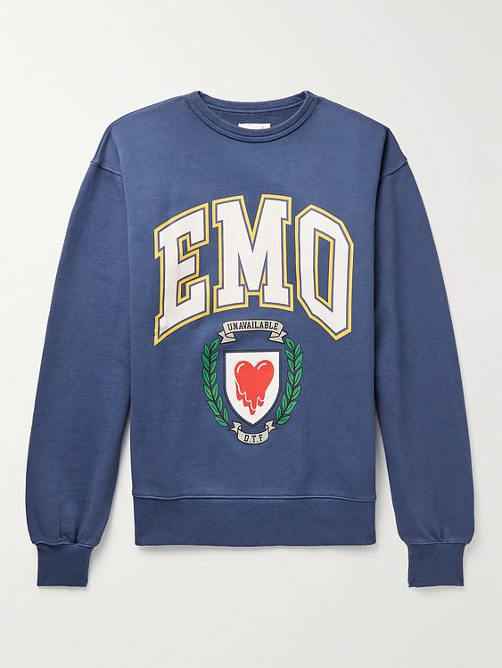 Print blue sweatshirt from Emotionally Unavailable