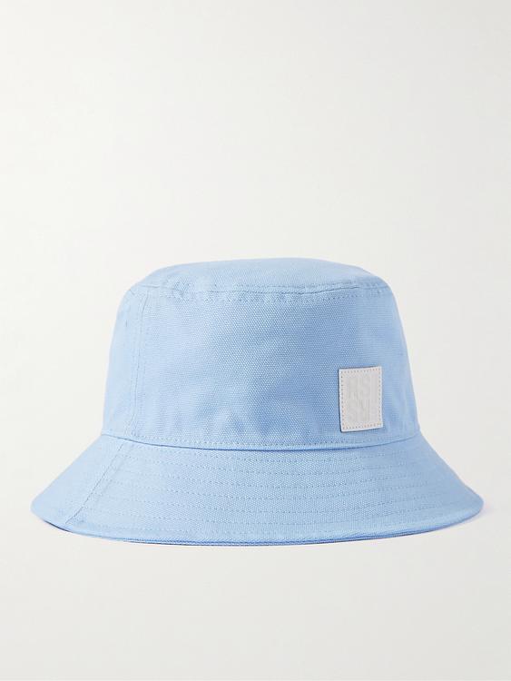 Print light blue hat from Raf Simons