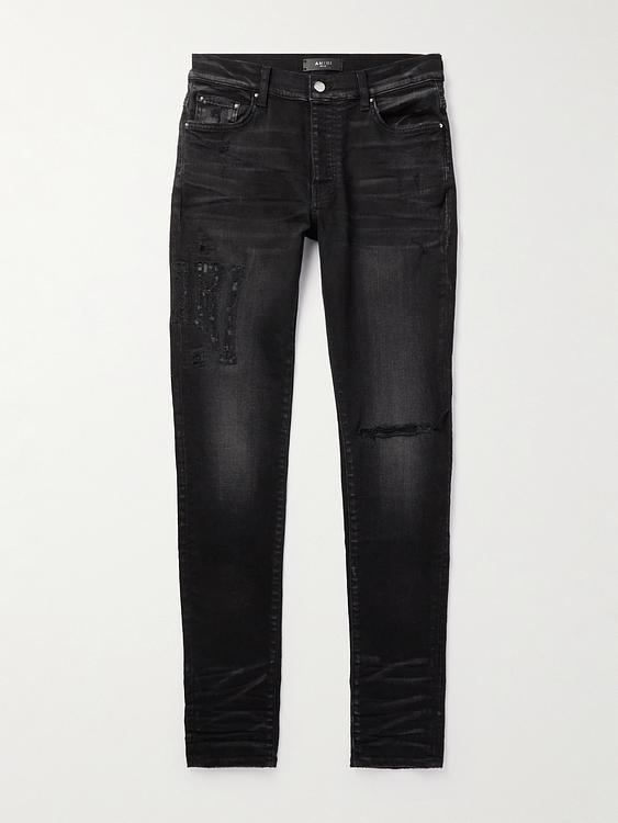Black distressed jeans from Amiri