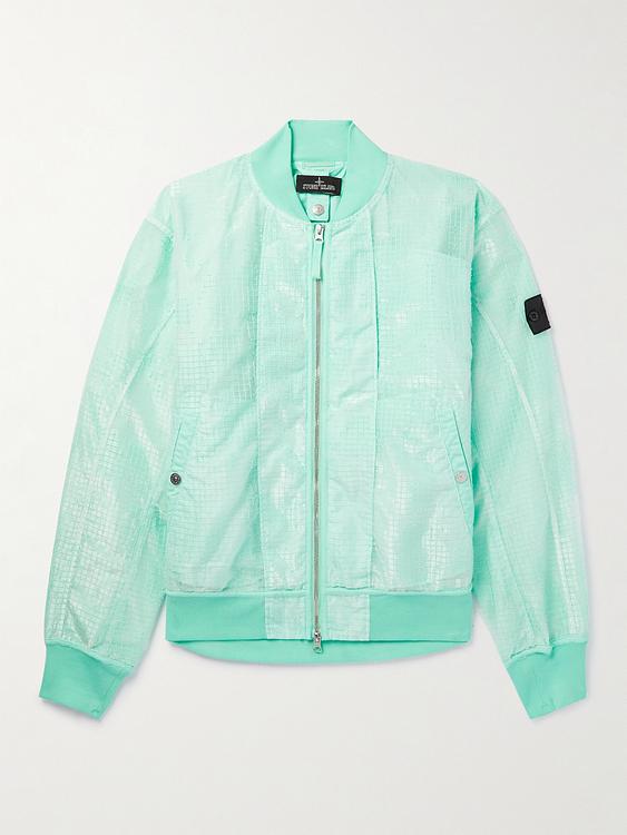 Light blue bomber jacket from Stone Island Shadow Project