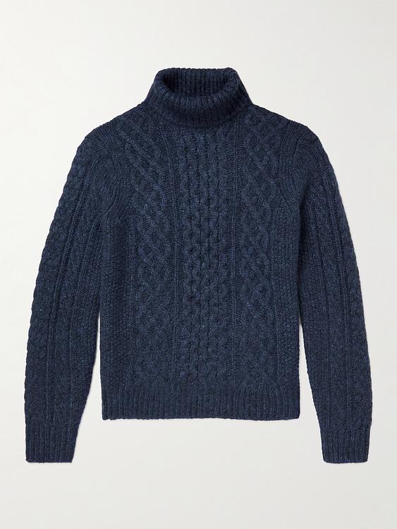Dark blue turtleneck from Alex Mill