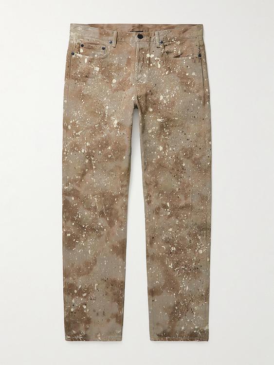 Taupe distressed jeans from John Elliott