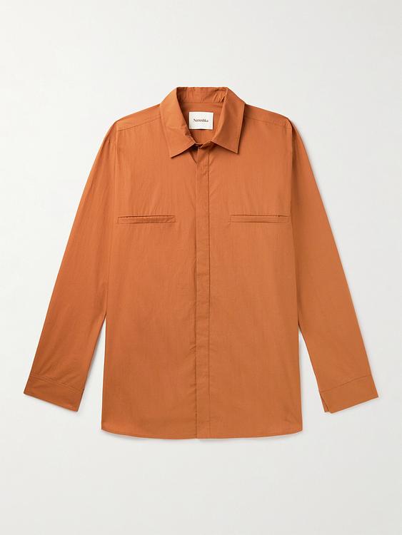 Brown casual shirt from Nanushka