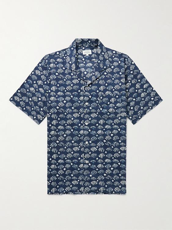 Dark blue short sleeve shirt from Hartford