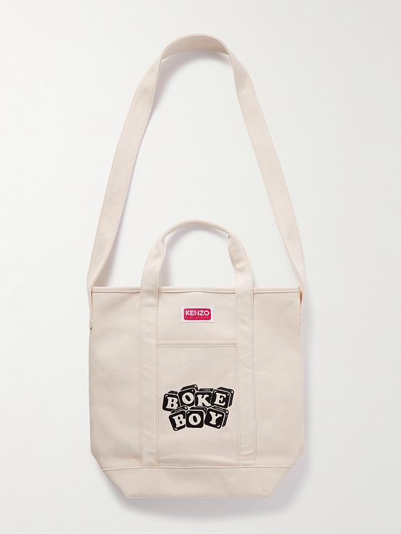 Print white tote bag from Kenzo
