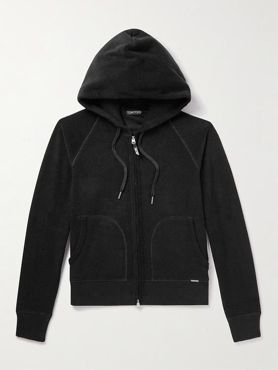 Black hooded sweatshirt from Tom Ford