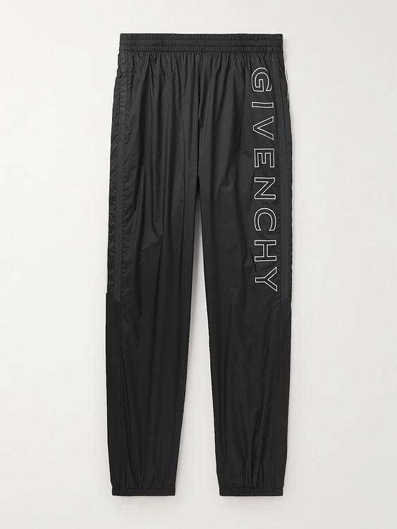 Print black casual trousers from Givenchy