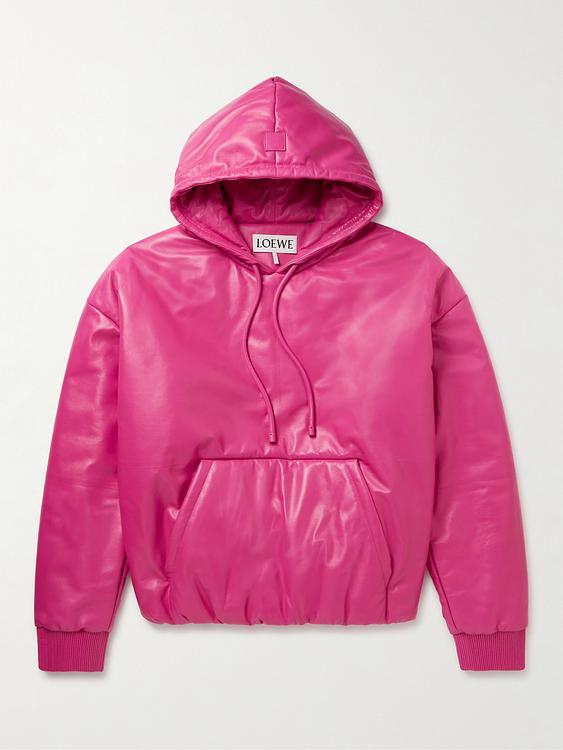 Red hooded sweatshirt from Loewe