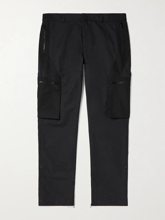 Black cargo trousers from Saif Ud Deen