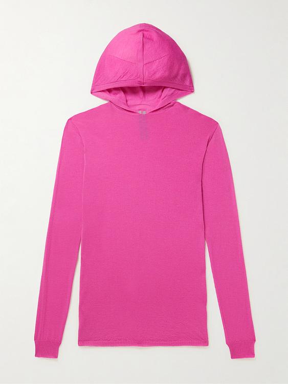 Pink hooded sweatshirt from Rick Owens