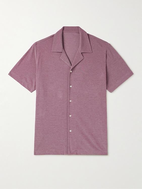 Purple short sleeve polo shirt from Stòffa