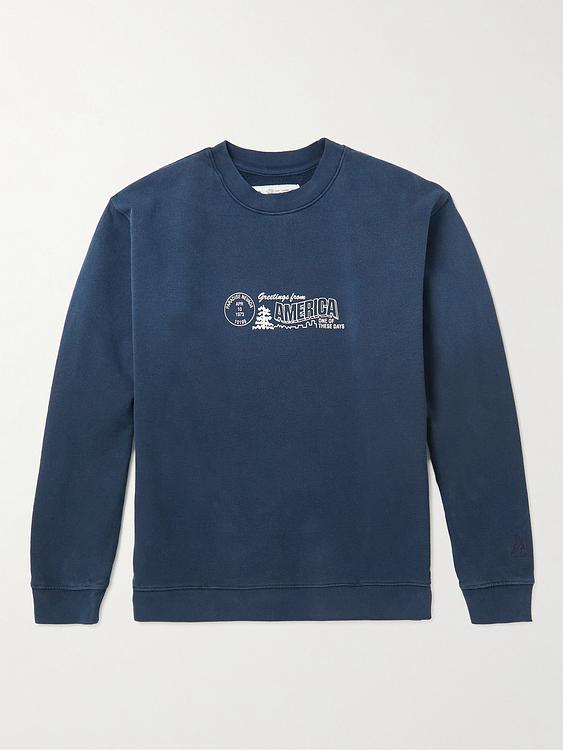 Print dark blue sweatshirt from One Of These Days