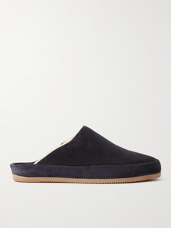 Black slippers from Mulo