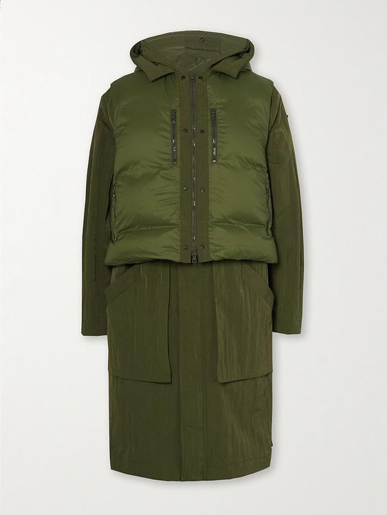 Dark green parka from Saif Ud Deen