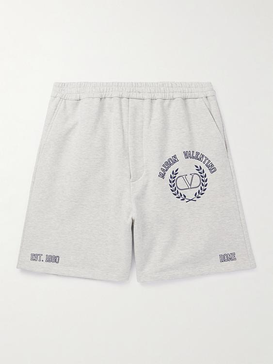 Grey sweatshorts from Valentino Garavani